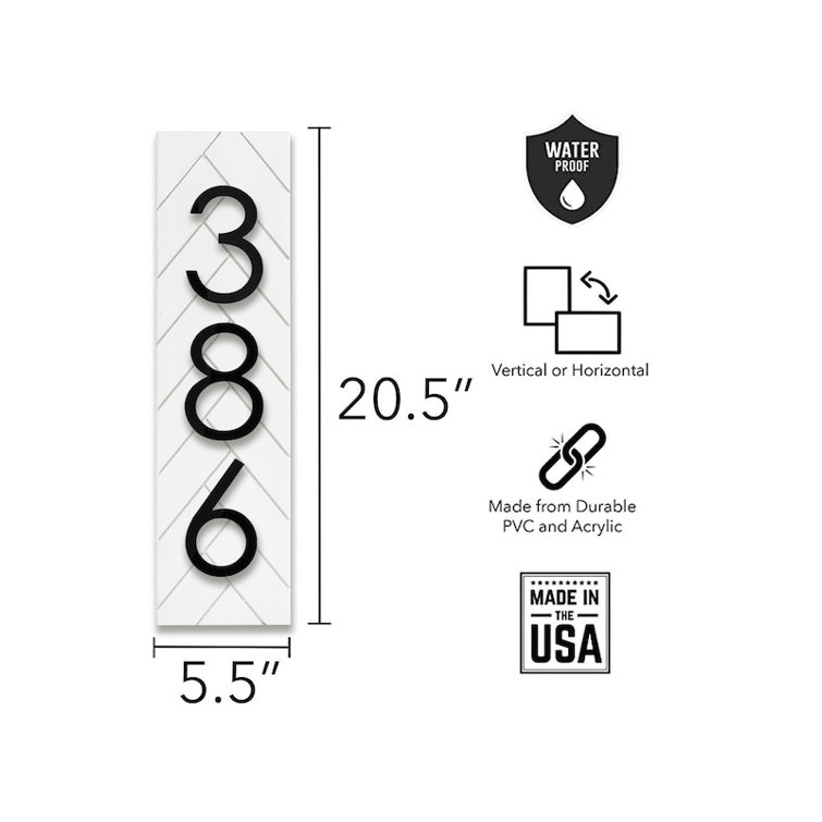 Liberty Trade Co 1Line House Number Sign Wayfair